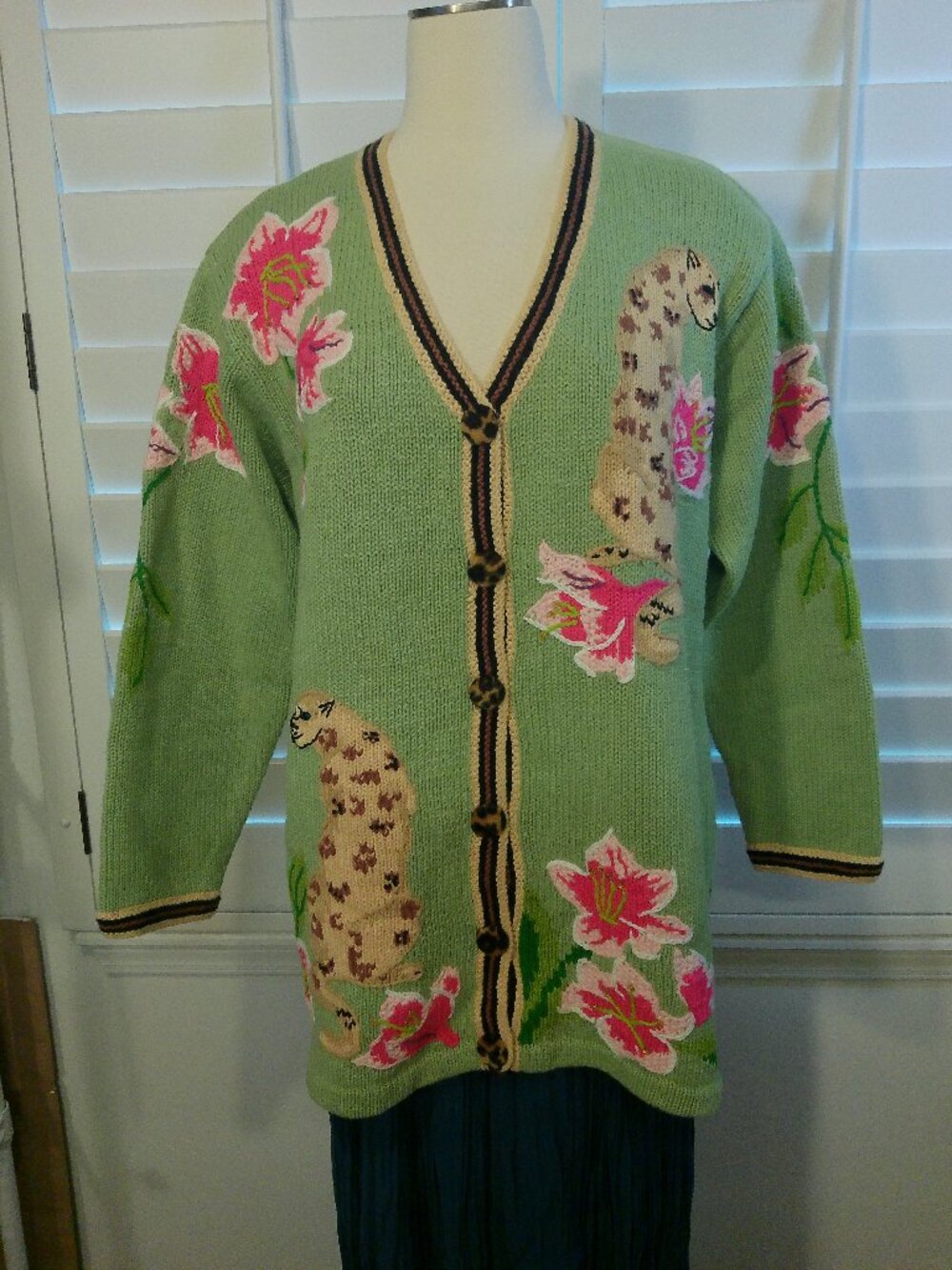Sweater Storybook Knits Animal Cardigan Size Large